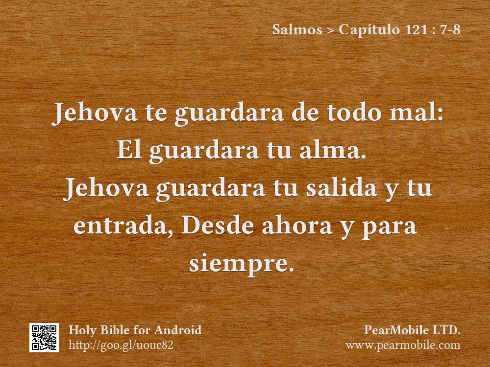 Salmos, Capítulo 121:7-8